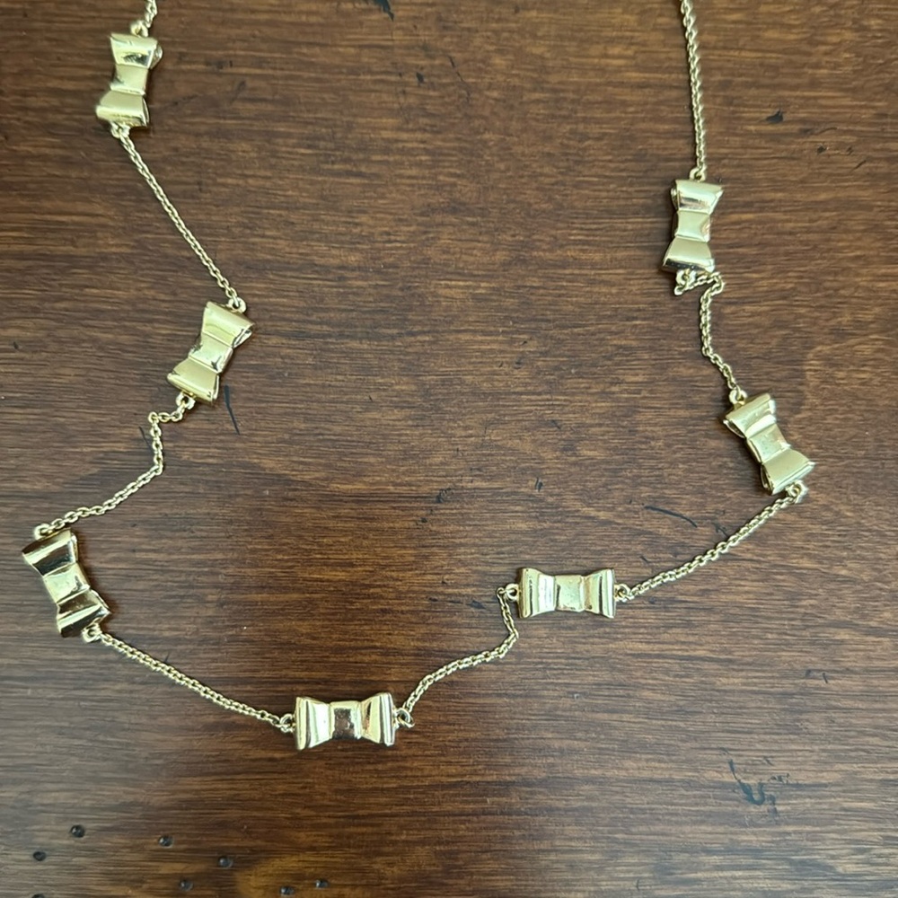 Kate Spade Gold Bow Necklace - Picture 6 of 9